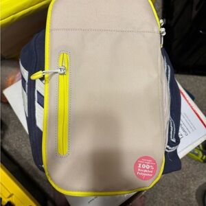 Sun squad 6 can bike cooler Beige and Yellow